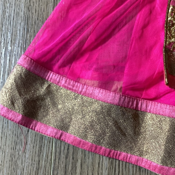 Little Neruus Pink & Gold Punjabi Dress Set Girl’s‎ Size 26 (7/8) - Picture 8 of 13
